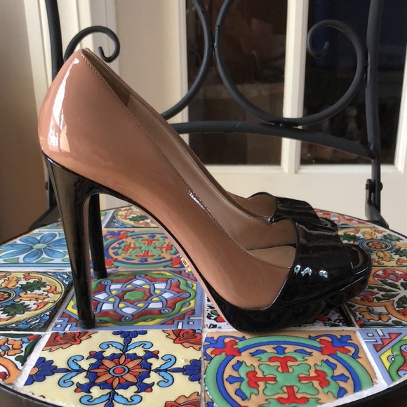 Prada black/tan open toe heels 37.5. / 7 - Picture 4 of 7